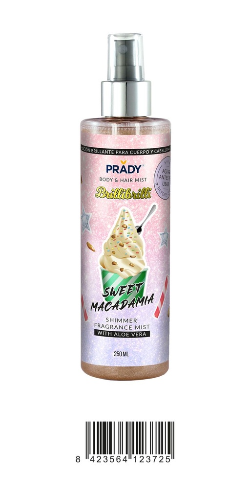 Body Splash Sweet Macadamia 250ml