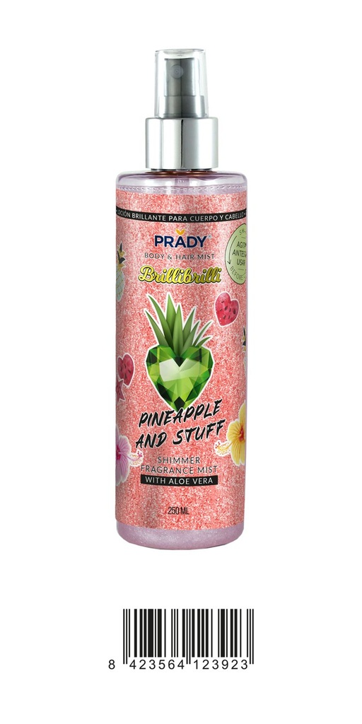 Body splash pineapple and stuff 250ml para refrescar la piel