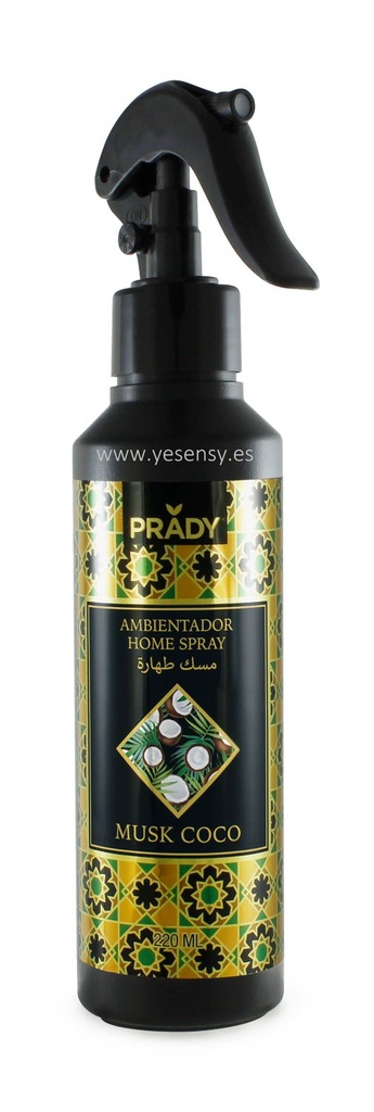 Ambientador Prady Home Spray aroma Musk Coco 220ml