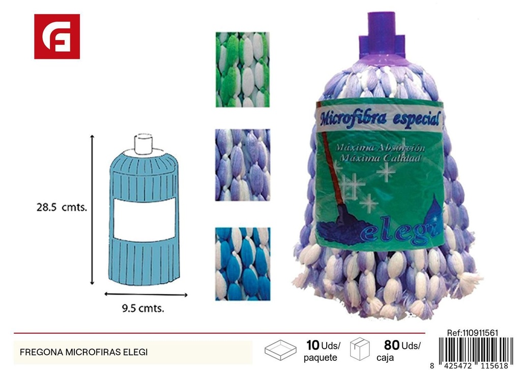 Fregona de microfibras elegante