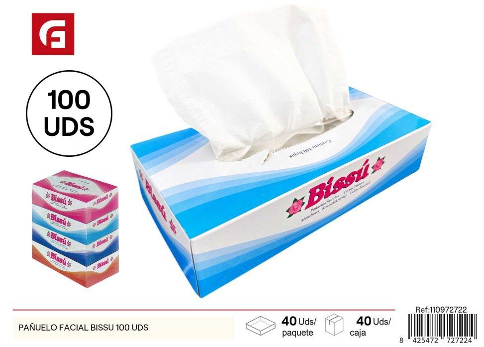 Pañuelo facial Bissu para limpieza y cuidado personal