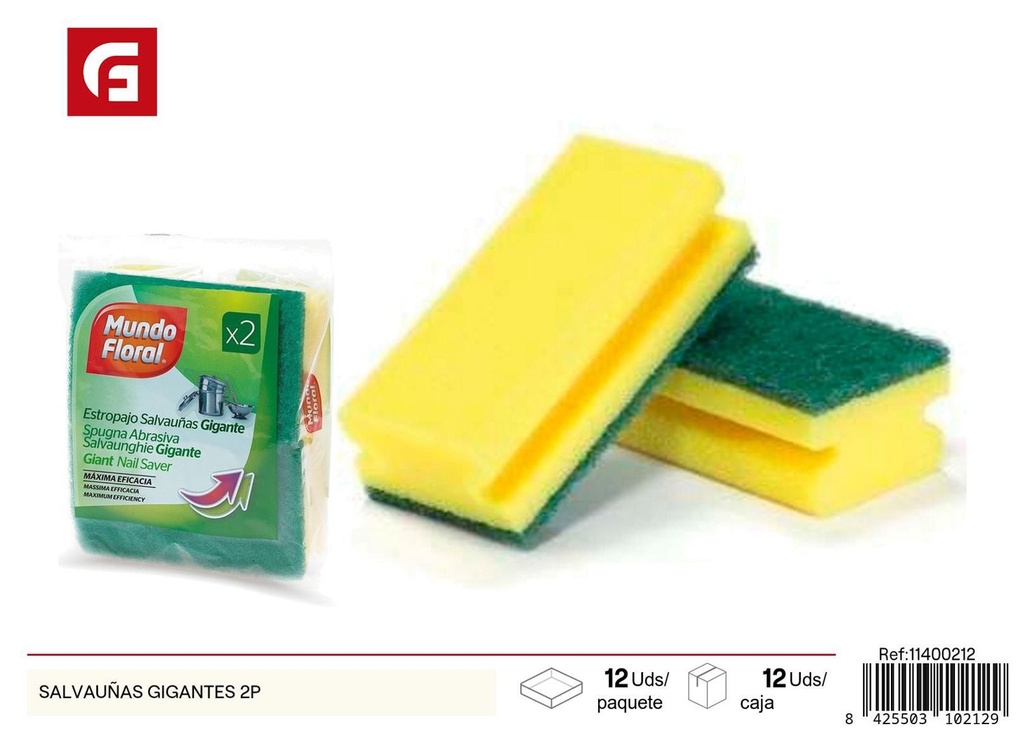 Esponjas gigantes para lavar platos 2 unidades - Accesorios de limpieza