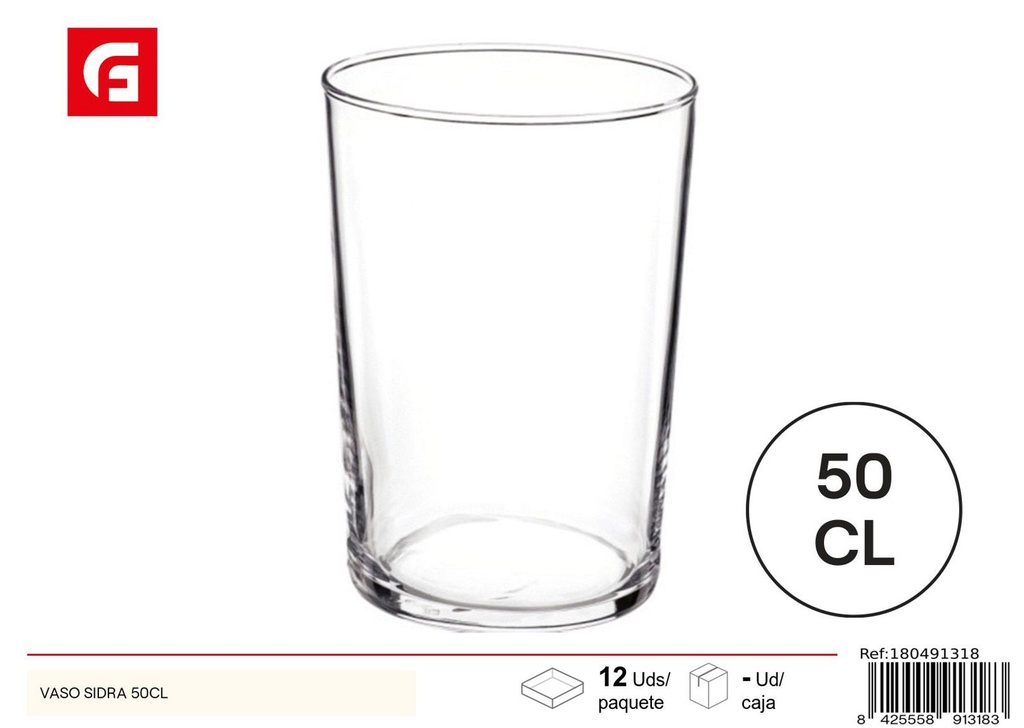 Vaso de sidra 50cl - Vidrio y cerámica para el hogar