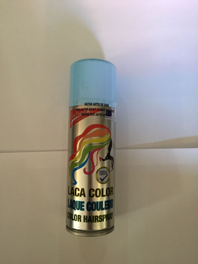 Laca en spray azul claro 125ml Xiomara