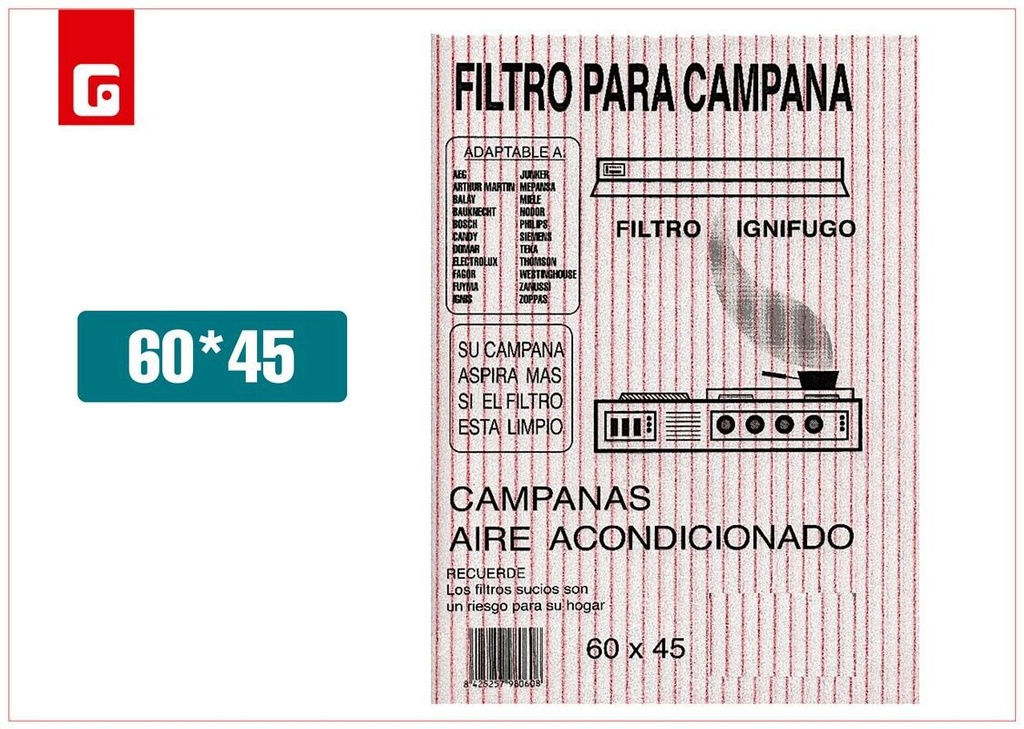 Filtro Campana Mágico 60 1U - Accesorios de cocina