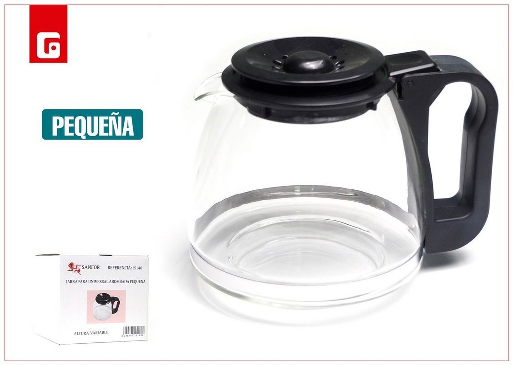 Jarra universal de café abombada pequeña para cocina