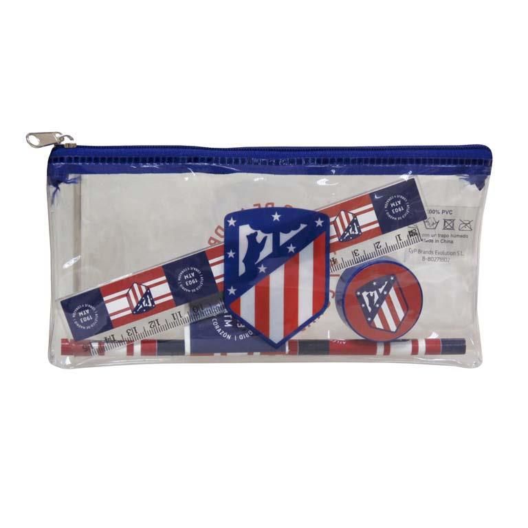 Portatodo con material escolar Atlético de Madrid - Artículos de equipos deportivos
