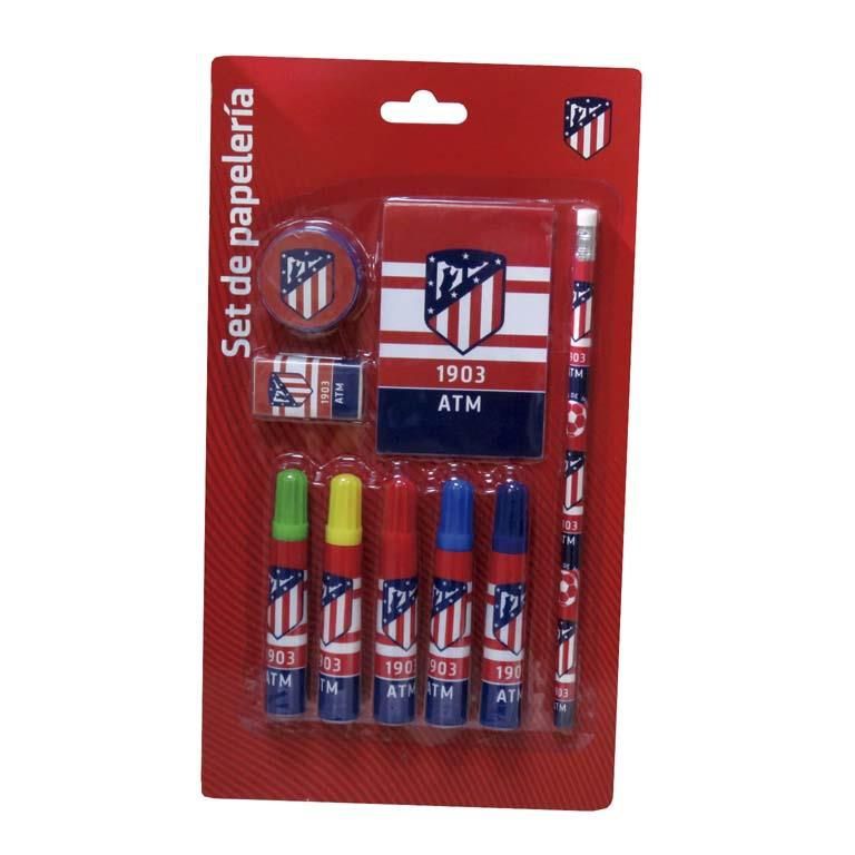 Set de papelería 9pcs Atlético de Madrid para aficionados