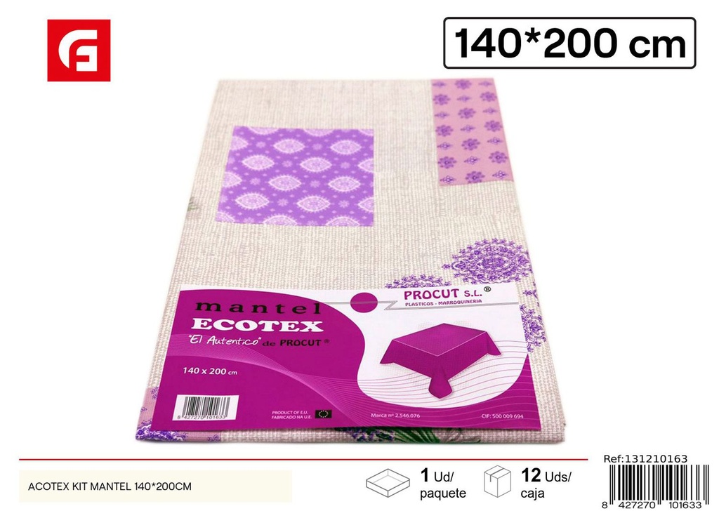 Mantel 140x200 cm modelo Ecotex - Textil del hogar y manteles