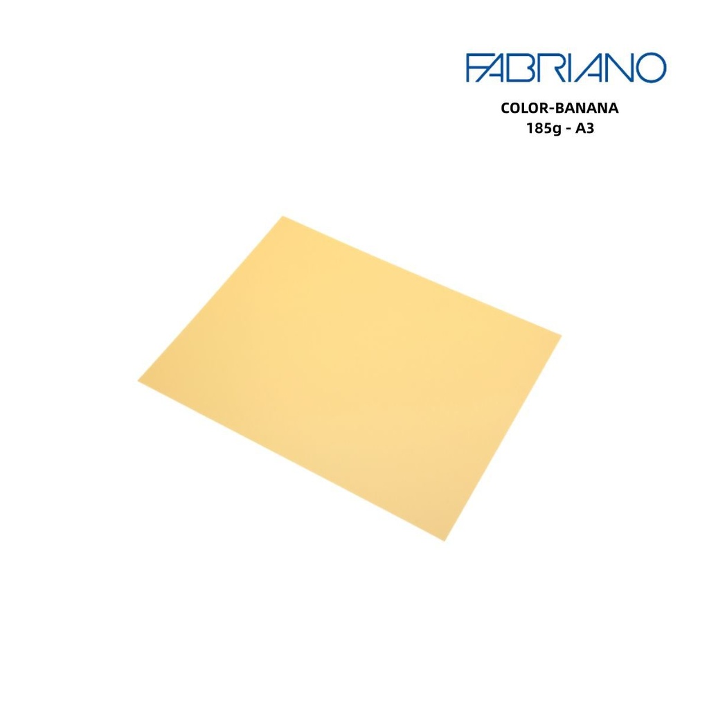 Cartulina Fabriano color banana A3 185g para manualidades y artes