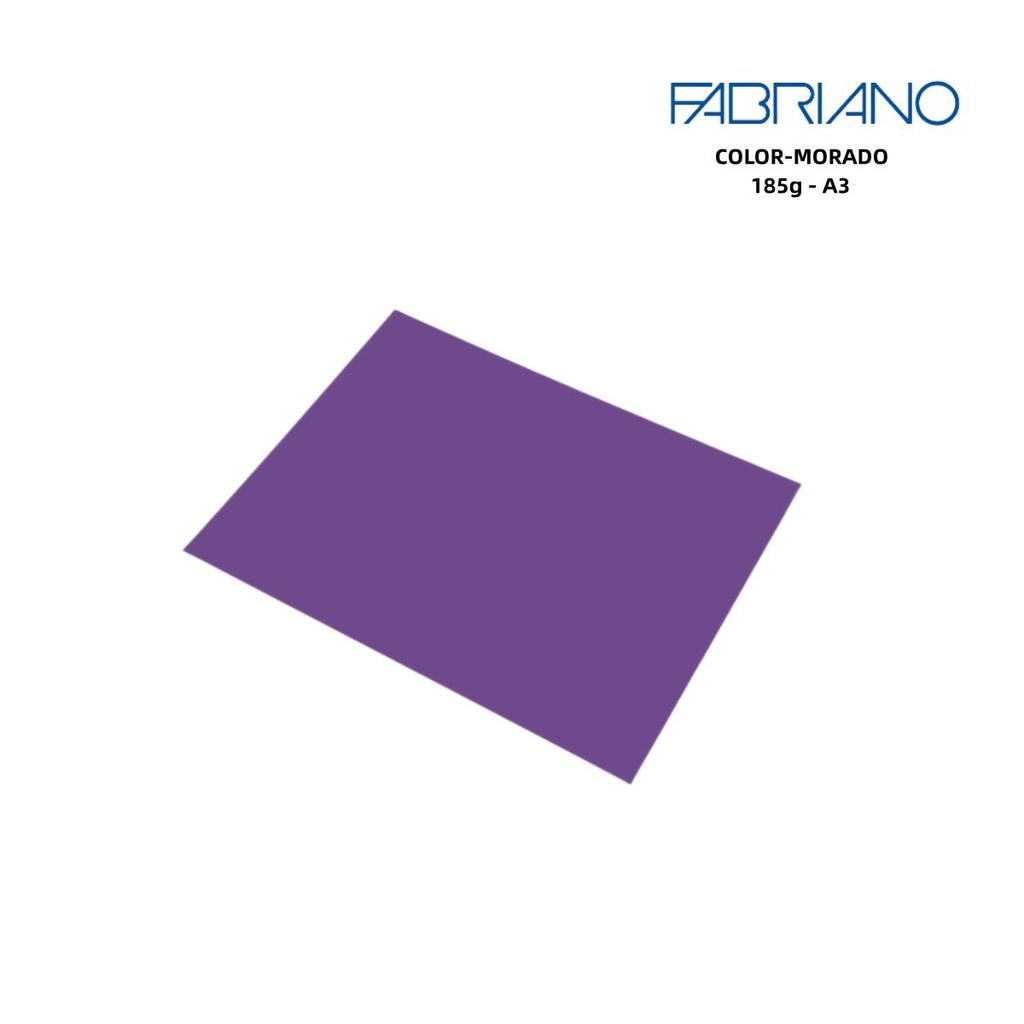 Cartulina Fabriano A3 185g morado para manualidades