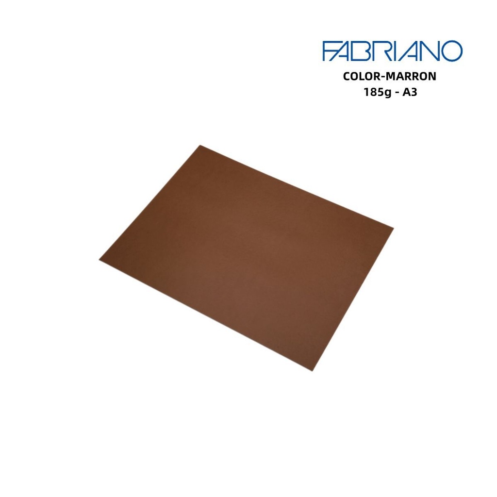 Papel Fabriano A3 185g marrón para artesanías