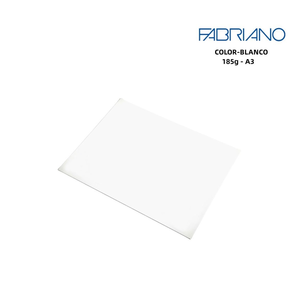 Papeles FABRIANO A3 185g color blanco - Papelería y manualidades