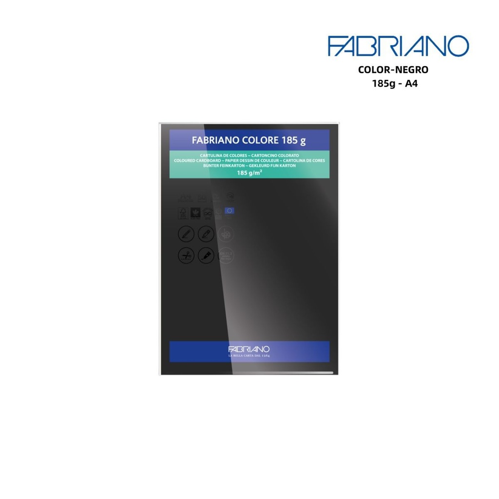 Cuaderno de dibujo Fabriano A4 130g 20 hojas con recuadro para artistas