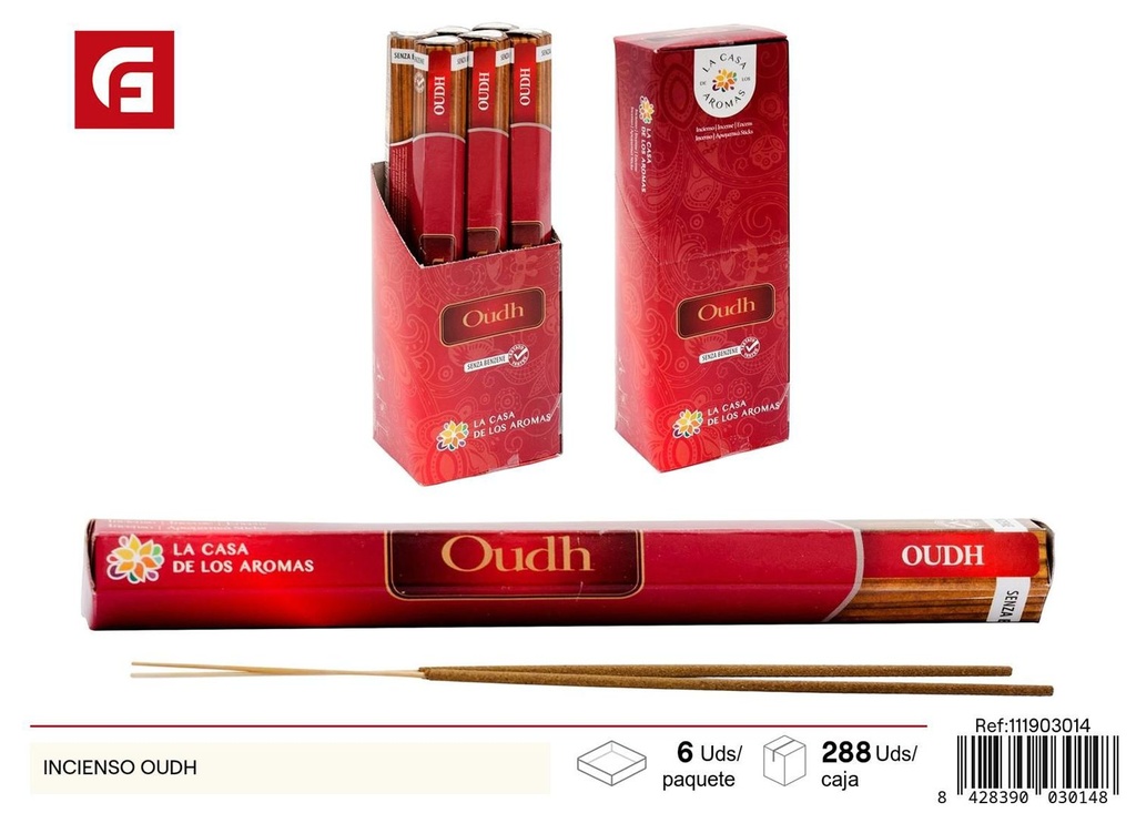 Incienso oudh - Ambientadores y velas aromáticas