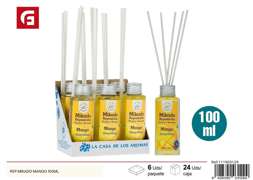 Repuesto Mikado aroma mango 100ml