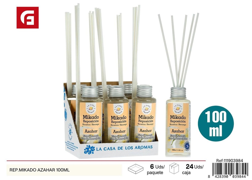 Repuesto mikado aroma azahar 100ml