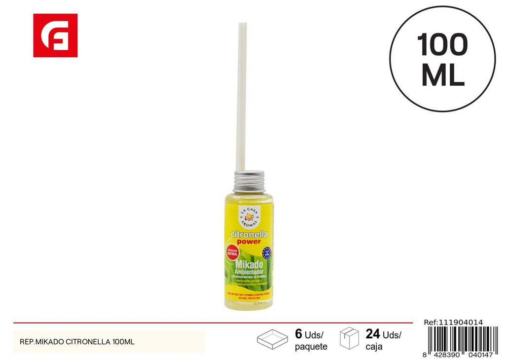 Repelente Mikado citronella 100ml para ambientación