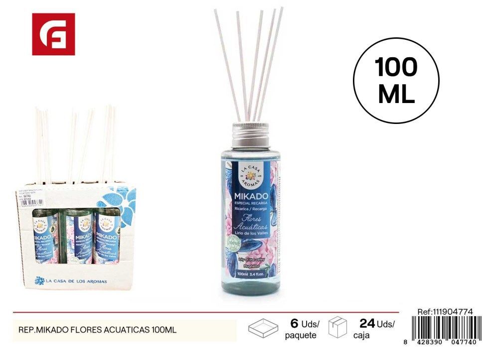 Aire fresco Rep. Mikado Flores Acuáticas 100ml - Aceite aromático para difusores