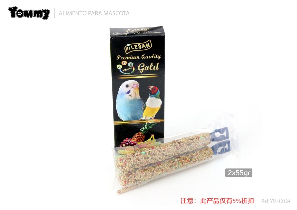 Alimentos barritas periquitos frutas 55g*2 - Alimentos para aves