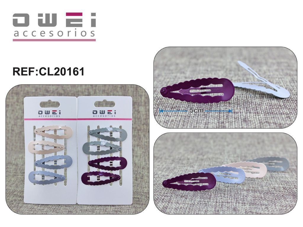 Clip para el cabello 12/u CL20161 OW