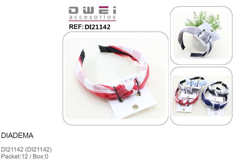 Diadema DI21142 12/u Owei para adornos de cabello