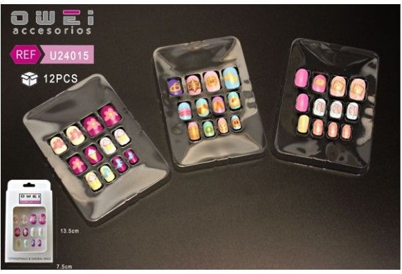 Uñas postizas para niñas 12 unidades - Accesorios de uñas
