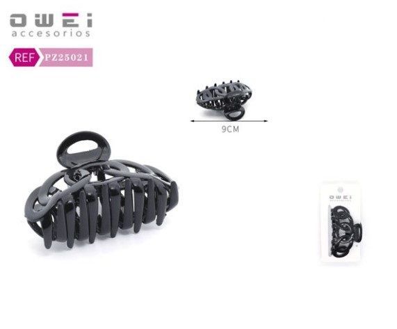 Pinza negra 9 cm 12/U PZ25021 OW - Accesorios de pelo
