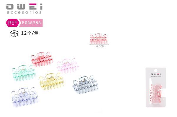 Pinza 6cm 12/U PZ25783 - Pinzas para cabello