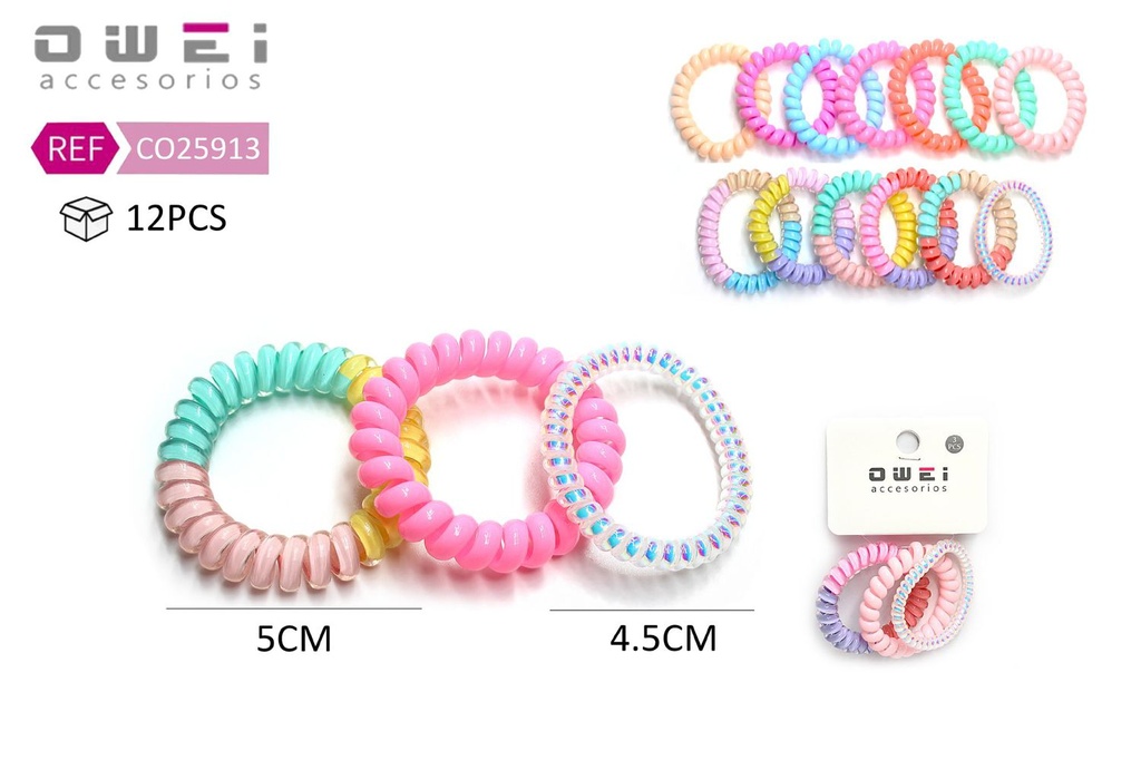 Coletero cable 12/u CO25913 - Accesorios para el cabello