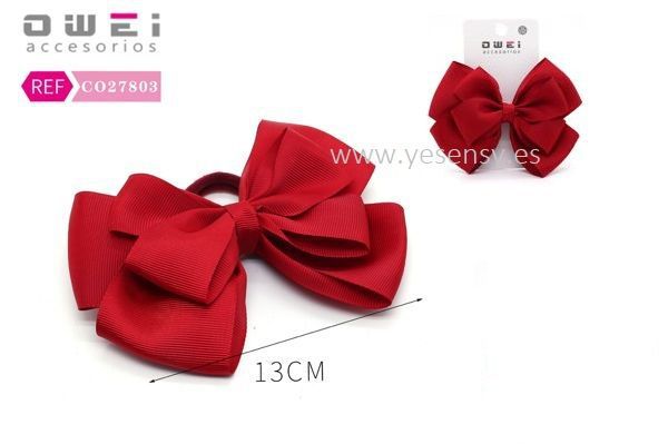 Goma lazo 13cm 12/u CO27803 - Accesorios para el cabello