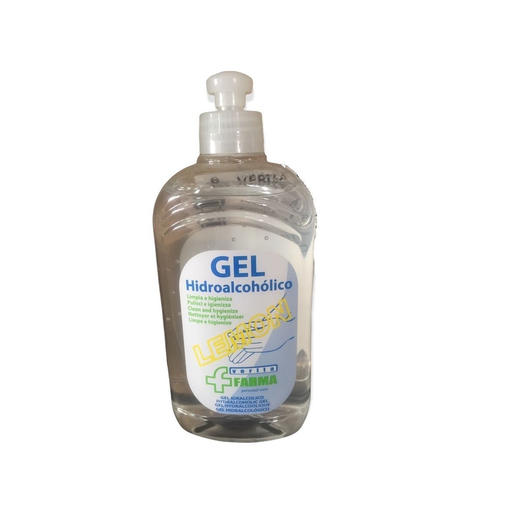 Gel hidroalcohólico 500ml Verita para desinfección de manos