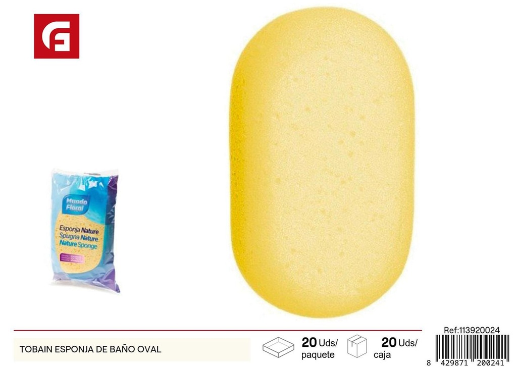 Esponja de baño ovalada - Productos de cuidado personal