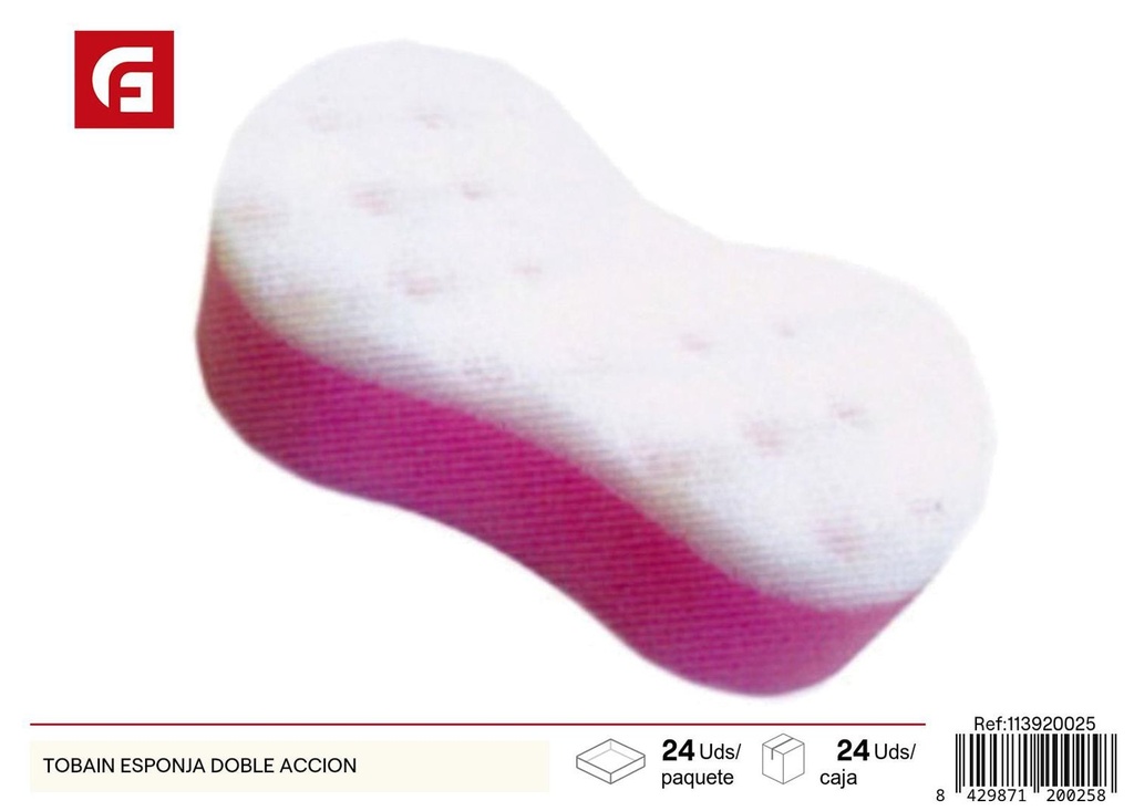  Esponja doble acción Tobin - Productos de cuidado personal