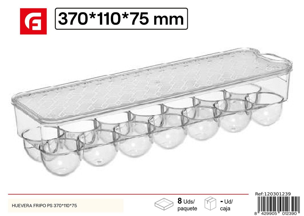 Huevera plástica 370x110x75mm - Utensilios de cocina