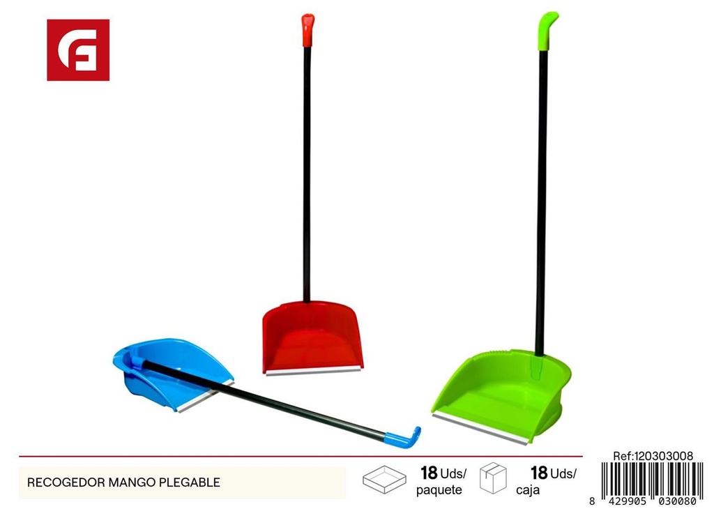 Recogedor de mango plegable - Artículos de limpieza