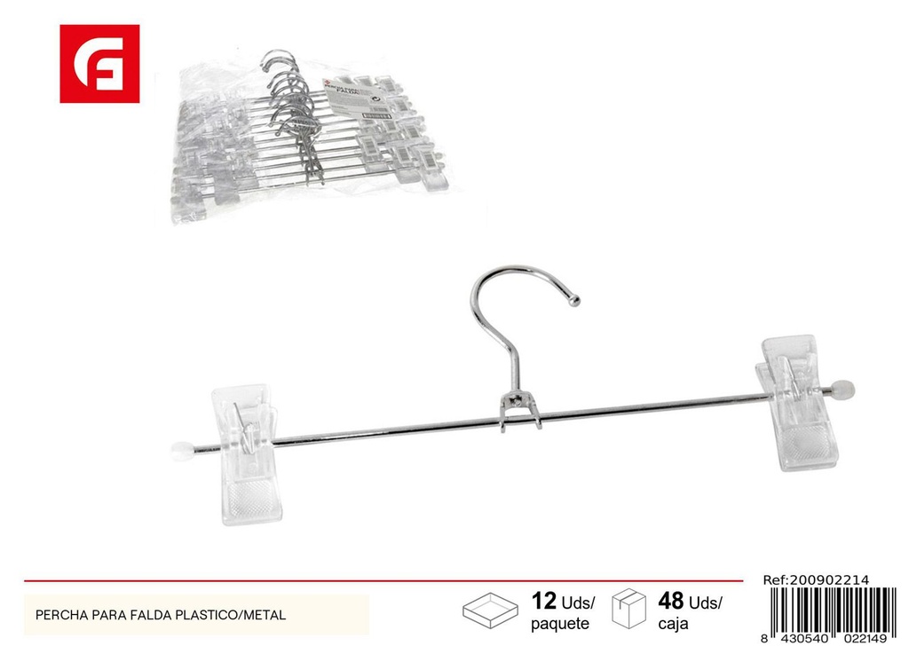 Percha para Falda Plástico/Metal - Accesorios de hogar