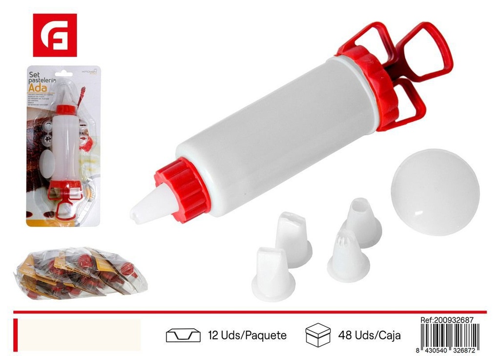 Set de repostería de plástico (bolsa para hornear) - Utensilios de cocina