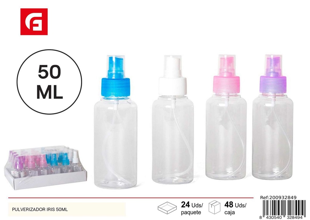 Pulverizador iris 50ml - Dispensador de líquidos