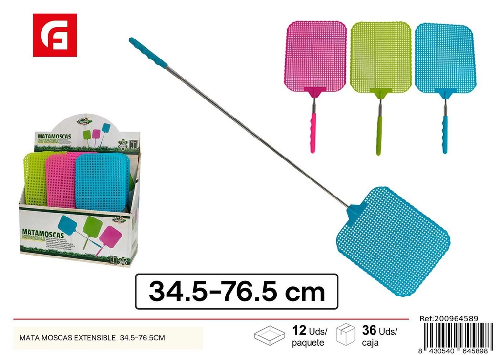 Matamoscas extensible 34.5-76.5cm para hogar