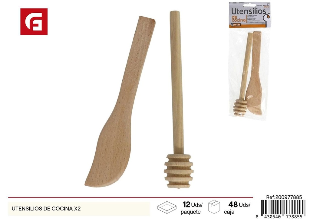 Set de 2 utensilios de cocina