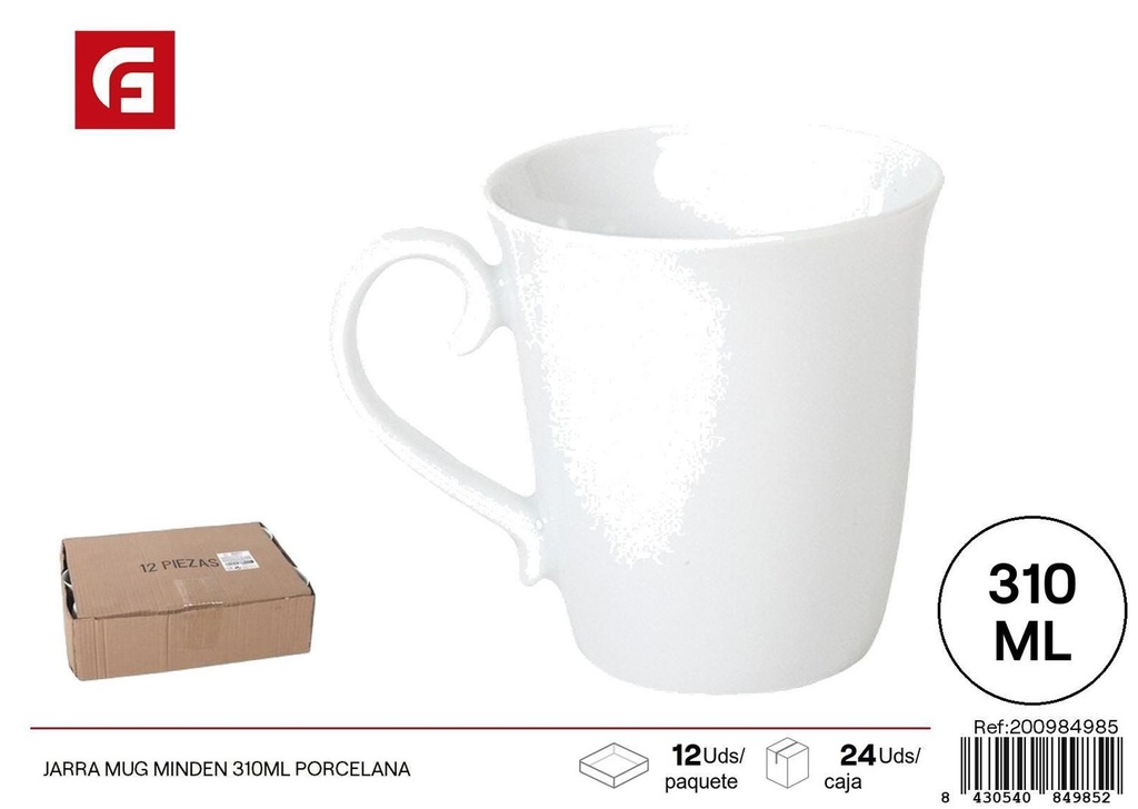 Jarra Mug Minden 310ml porcelana