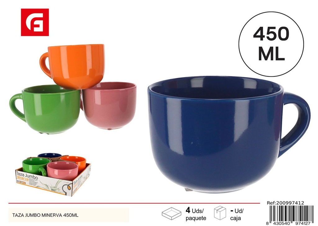 TAZA JUMBO MINERVA 450ML - Vajilla de cerámica