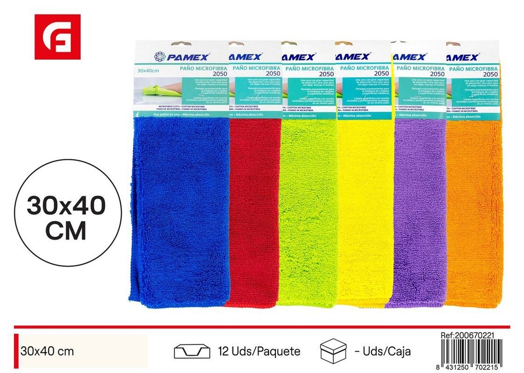 Paño Microfibra 30x40cm - Limpiadores de cocina