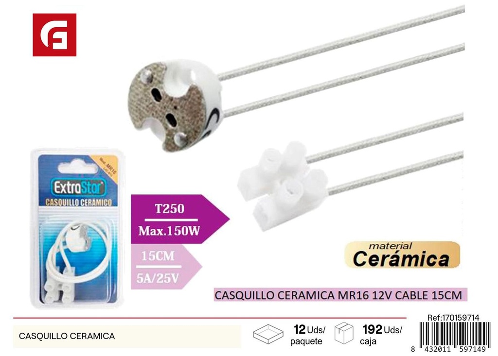 Base de bombillo cerámica - Suministros eléctricos