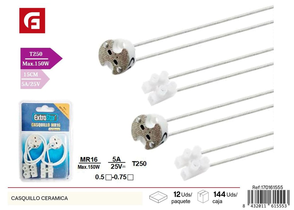 Casquillo de cerámica para bombillas - Utensilios eléctricos