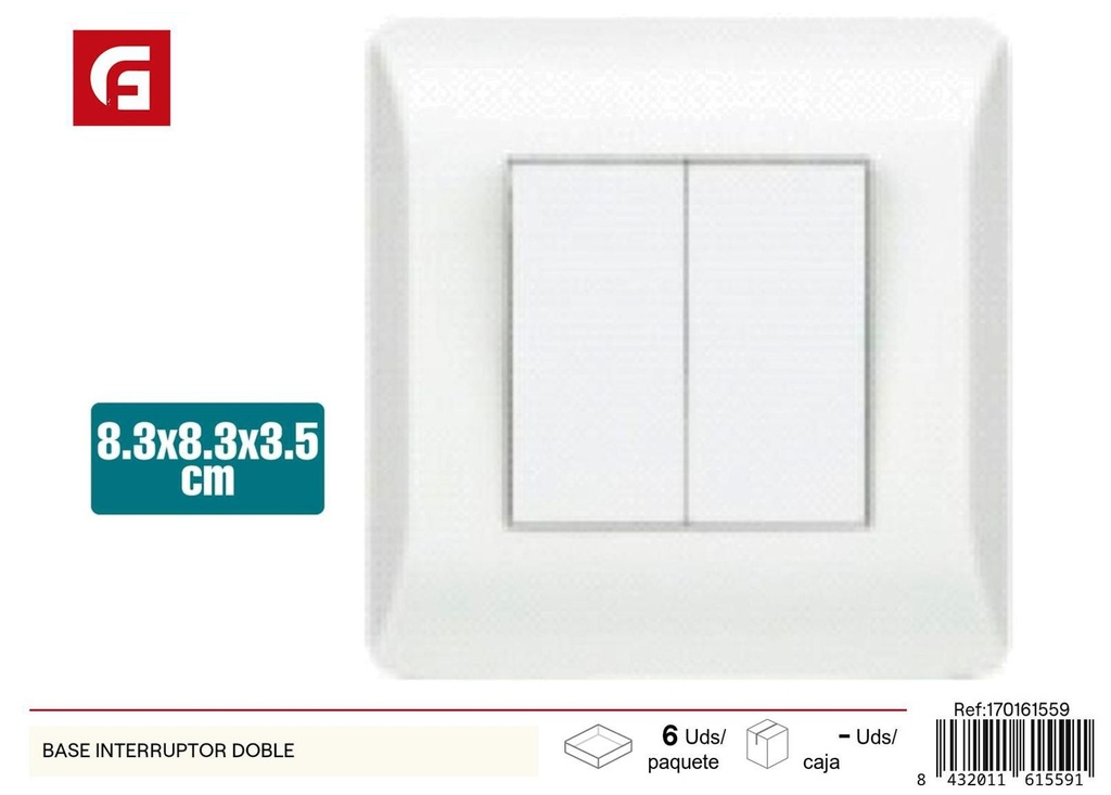 Interruptor base doble - Suministros eléctricos