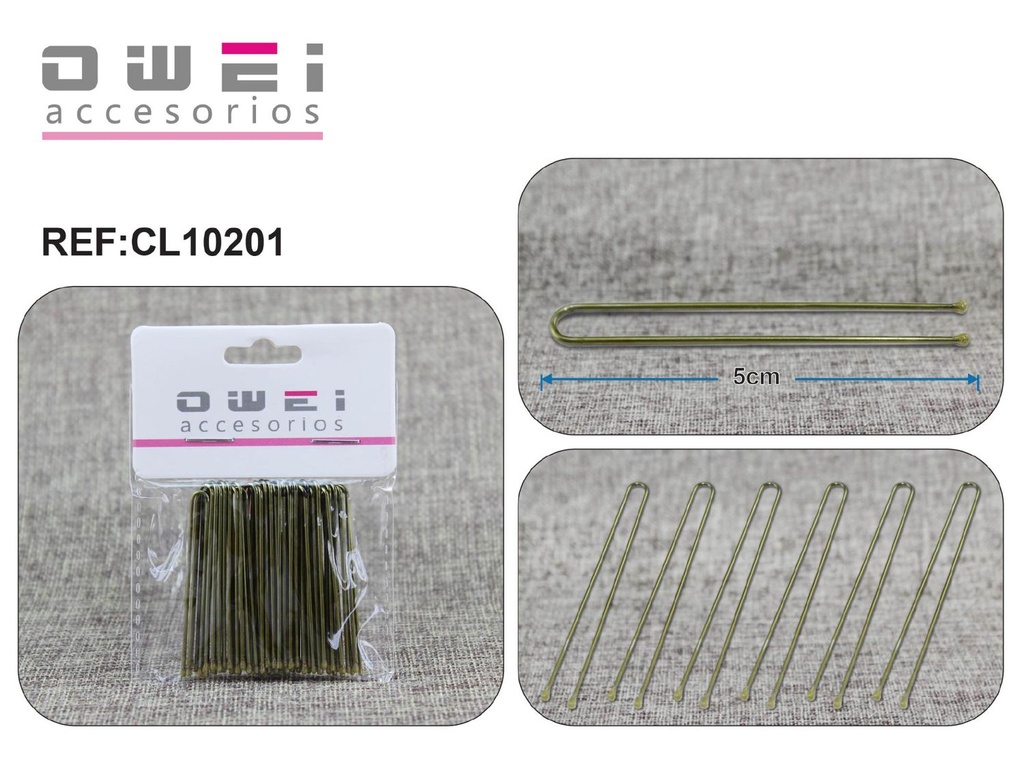 Horquilla de pelo 12/u CL10201 Owei