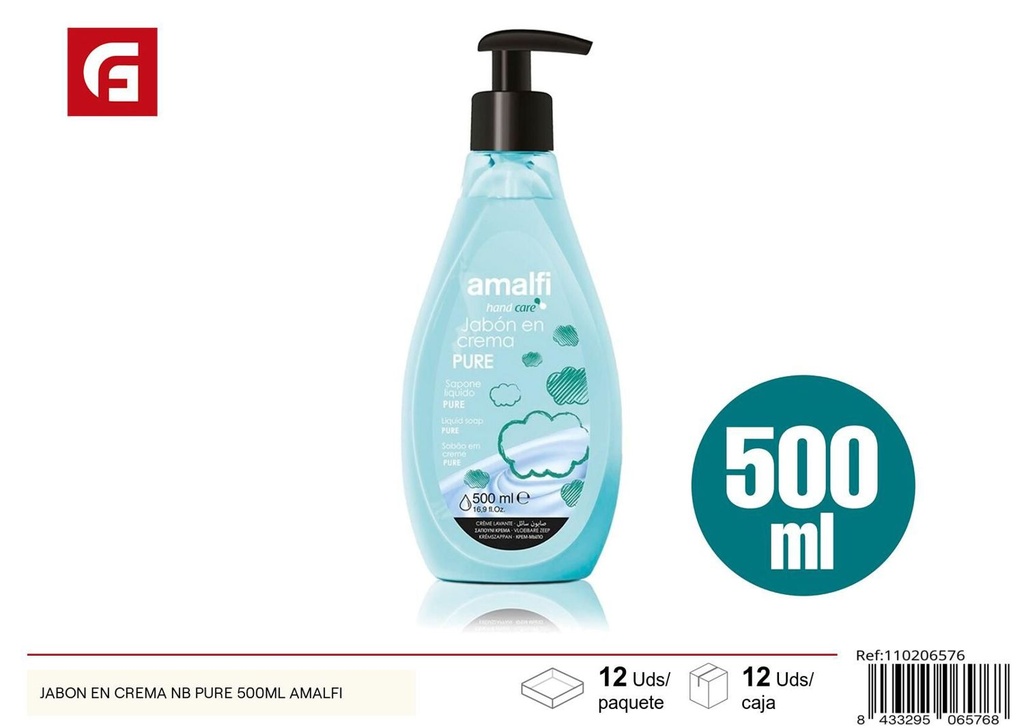 Jabón en crema NB Pure 500ml Amalfi