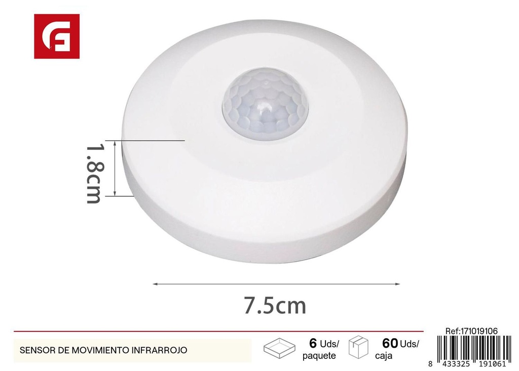 Sensor de movimiento infrarrojo